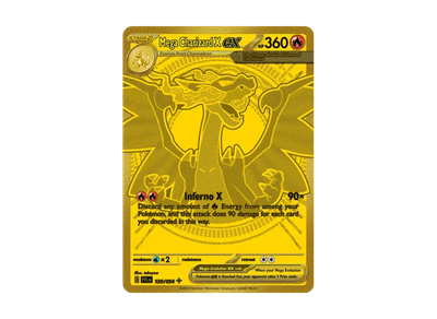 Mega Charizard X ex MHR Gold Pokemon card