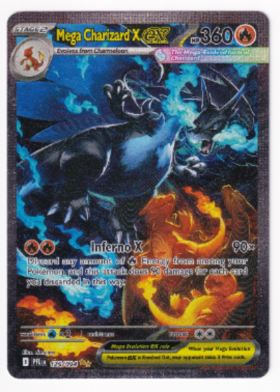 Mega Charizard X ex SIR – Beckett BGS centering analysis